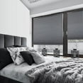 thumbnail image 4 of CALYX INTERIORS Pleated Fabric Window Shade, Light Filtering, Cordless, 31"W x 60"H, Gray, 4 of 7