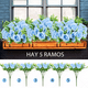 thumbnail image 3 of 5 Ramos Flores Rose Artificiales Rama Decorativa 35 Flores AZUL, 3 of 5