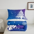 thumbnail image 5 of Christmas Comforter Set ,Ombre Gradient Bedding Set,Christmas Snowflake Tree Duvet Insert,Winter Snow Quilt Set,Blue Purple Quilted Duvet,Soft 2 Piece For All Season, 5 of 6