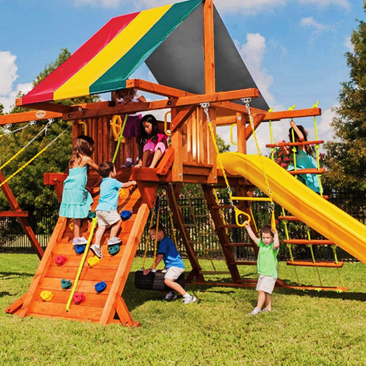Buy Playground Swing Replacement Canopy Outdoor Swing Shade Tarp, Kids