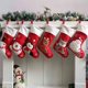 thumbnail image 4 of Nueva decoración colgante personalizada para chimenea, muñeco de nieve, Papá Noel, bolsa de dulces de Navidad roja, medias navideñas, 4 of 4