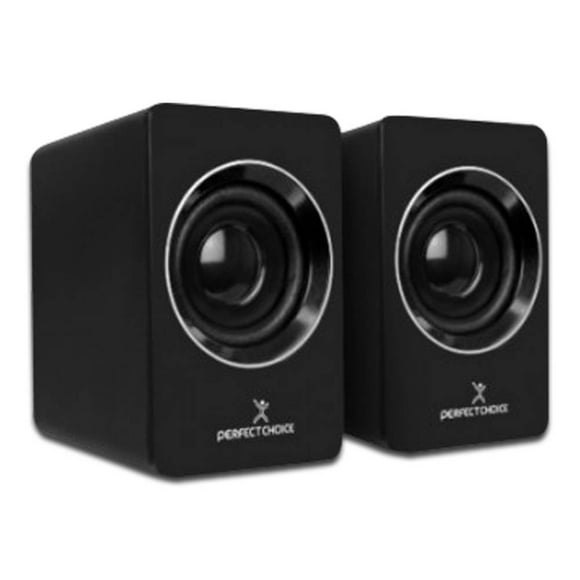 Bocinas Stereo Perfect Choice 2.0, con control de volumen. Color Perfect Choice PC-112914