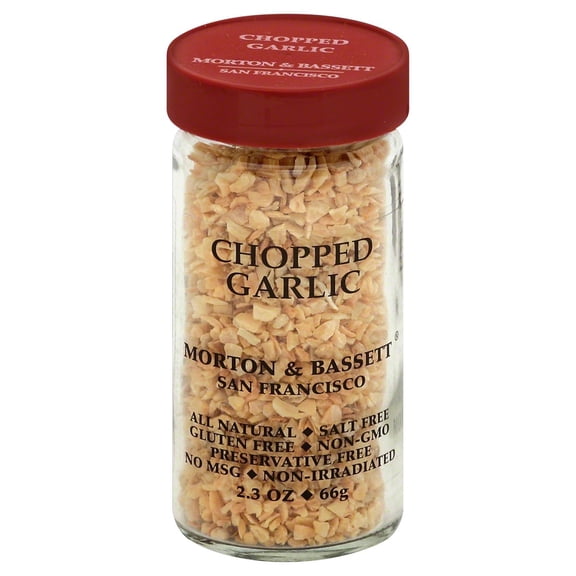 Pack Of 3 Morton & Bassett Chopped Garlic, 2.3 oz (Package May Vary)