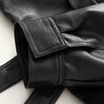 thumbnail image 4 of Zpanxa Leather Jacket Women Solid Color Long Sleeve Casual Jacket Warm Cozy Comfortable Classic Versatile Trendy Winter Outerwear, 4 of 7