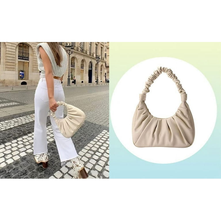 White hobo purse top