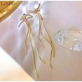 thumbnail image 3 of Pendientes de Borla Chapados en Plata de Ley 925 Arco/Tira Brillante Pendientes Geométricos de Hilo Largo Regalo para Mujer Niña Regalo Día de San Valentín Cumpleaños Aniversario Día de la Madre Navid, 3 of 5