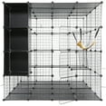 thumbnail image 4 of LINJH Large Cat Cage for 1-4 Cats with Storage Cube with Hammock 4 Tiers Cat Kennel, 4 of 9