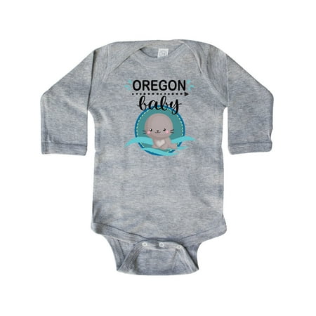 

Inktastic Oregon Baby Gift Gift Baby Boy or Baby Girl Long Sleeve Bodysuit