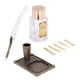 thumbnail image 4 of Pluma pluma espolvorear oro lujo estilo vintage pluma pluma con puntas base botella de tinta para regalo de caligrafía blanco, 4 of 5
