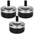 thumbnail image 1 of 3pcs Ashtray Ashtray Round Push Down Cigarette Ashtray With Tray Spinning Ashless Ashtray Modern Ashtray Rotating, 1 of 5