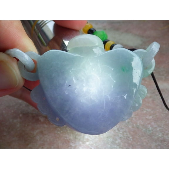 Lavender Green Jade jadeite pendant 675986 TN