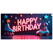 LUUFILx Panda Birthday Backdrop Banner for Kids Party Supplies Happy Birthday Decorations with Balloons and Flowers Party Decor Background Props