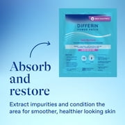 Differin Power Patches for White Head Pimples, Hydrocolloid Acne Patches, Zinc Hyaluronate and Niacinamide, 23 ct