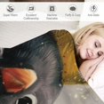 thumbnail image 3 of Orinice Penguin Crown Digital Painting Warm Lightweight Blanket Soft Fleece Blankets  All Seasons Sofa Decor Cow Gifts Blanket 50x60in, 3 of 6