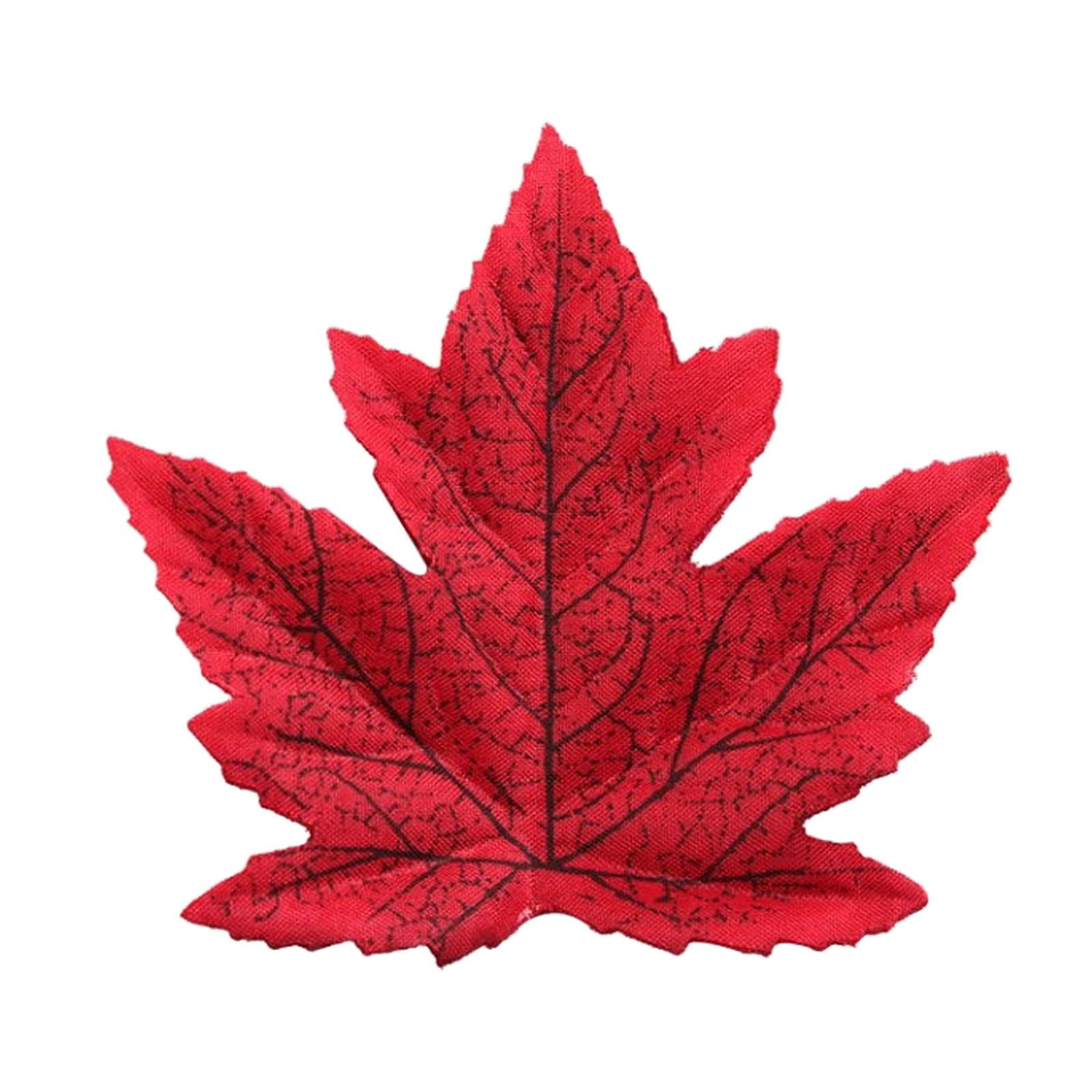 Artificial Maple Leaves Fake Leaf Table Decorations Supplies G