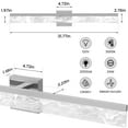 thumbnail image 5 of KAISITE 32 inch Brushed Nickel Dimmable LED Bathroom Vanity Bar, 3000K Warm White Wall Sconce for Restroom Mirror, 5 of 8
