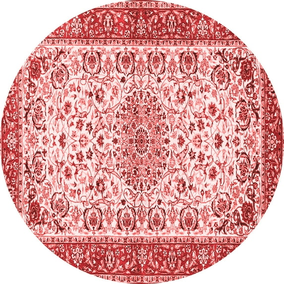 Ahgly Company Indoor Round Persian Red Traditional Area Rugs, 8' Round