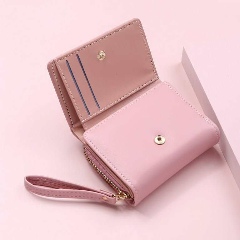 CoCopeaunts Wallets For Women Kawaii Cute Wallet Luxury Designer Lady  Wallet Pink Purse Womens Wallet Small Women Leather Wallet Coin Purse