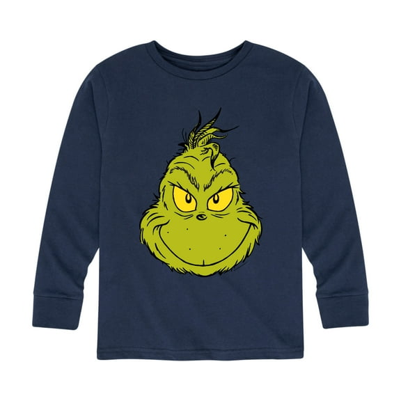Dr. Seuss The Grinch - Christmas - Grinch Smiles - Toddler & Youth Long Sleeve Graphic T-Shirt
