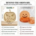 thumbnail image 6 of Halloween Wood Serving Tray 11 Inch, Wooden Pumpkin Shaped Charcuterie Platter, Novelty Cheese Meat Board with Juice Groove, Fall Party Decor, 6 of 7