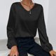 thumbnail image 5 of Mujeres primavera otoño Casual manga larga suelta Sexy cuello en V leopardo moda camisa Tops Fridja  hkj3714, 5 of 8
