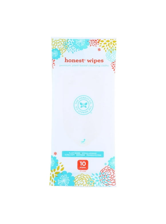 The Honest Company Honest Wipes - Unscented - Baby - Travel Pack - 10 Wipes