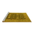 thumbnail image 2 of Ahgly Company Machine Washable Indoor Rectangle Oriental Yellow Traditional Area Rugs, 4' x 6', 2 of 4