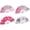 Floral-3, variant on Vjnyvs 4pcs Floral Folding Hand Fan Vintage Retro Plastic Handheld Fans Folding Fan Wedding Dancing Church Party