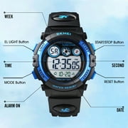 SKMEI Digital Watch, 50M Waterproof Led Watches For Ages 5-13 Sports, LED Light