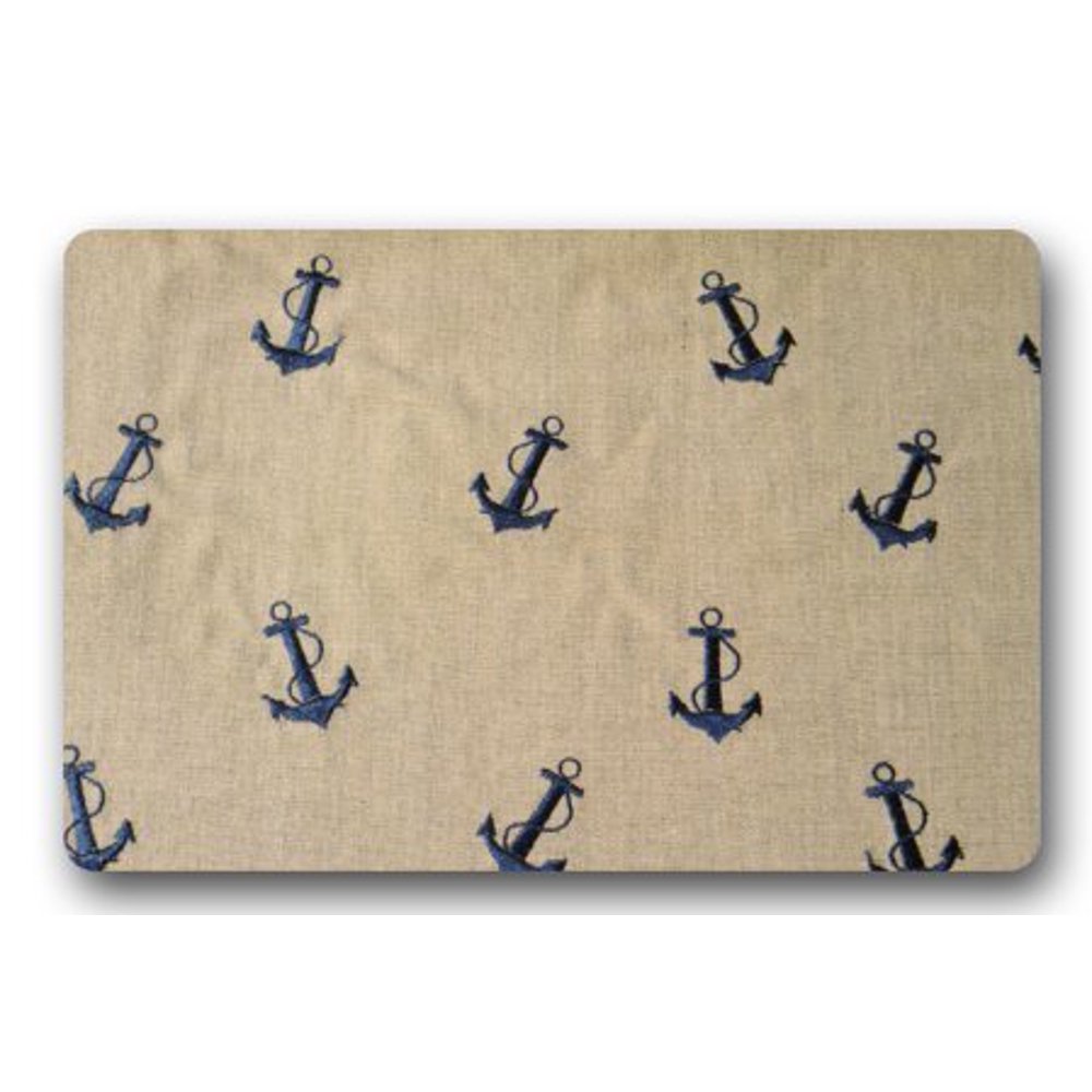 WinHome Retro Nautical Anchor Doormat Floor Mats Rugs Outdoors/Indoor