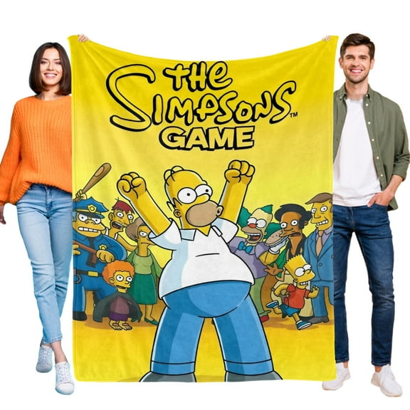 YUNYOUDIAN The Simpsons-themed Pals Plush Throw Blanket Gifts for Fans Girls Boys Women Present Suitable for a variety of settings 40''*60''(100*150cm)