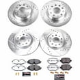 thumbnail image 3 of PowerStop Front and Rear Z26 Street Warrior Carbon-Fiber Ceramic Brake Pad and Drilled and Slotted Rotor Kit Fits: VOLKSWAGEN Select Models K8364-26, 3 of 9