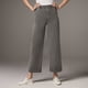 thumbnail image 3 of WILLBEST Jeans Mujer Pantalones de Yoga de Cintura Alta y Pierna Ancha Para Mujer, Pantalones Capri Cortos de Sarga Elástica, Pantalones Chinos Casuales, Cómodos y de Pierna Recta Hasta El Tobillo, 3 of 7
