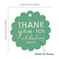 thumbnail image 6 of Inkdotpot Pack Of 100 Real Silver Foil Paper Tags Thank You For Celebrating With Us Bridal Shower-Baby Shower-Retirement-Wedding-Birthday Favor Hang Tags, 6 of 7