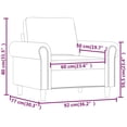 thumbnail image 4 of vidaXL Sofa Chair Dark Grey 60 cm Velvet, 4 of 5