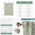 thumbnail image 6 of Sage Green Spring Leaves Balloon Curtains 63 Inch Length for Living Room/Bedroom, Pastoral Botanical Striped Flowers Rod Pocket Privacy Door Curtains Decorative Tie Up Shade for Window 52"x63", 6 of 8