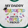 thumbnail image 4 of Inktastic My Daddy Graduated and I'm Super Proud Boys or Girls Baby Bib, 4 of 4