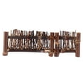 thumbnail image 1 of Shisuyan Foldable Equal Sides Bamboo Fence Small Screen Garden Flower Fence Brown 1PC, 1 of 8