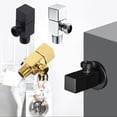 thumbnail image 3 of MYG Male Thread Square Triangle Angle Valve Faucet Bathroom Bidet Wall Mounted Tap, 3 of 5
