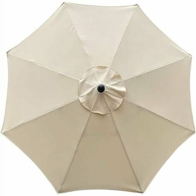 Funda de repuesto para sombrilla, 8 varillas, 3 m, impermeable, anti-UV, tela de repuesto, beige