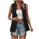 thumbnail image 2 of Blazer de mujer, moda, sin mangas, color, chaqueta informal, traje de negocios pequeño, chaqueta de traje para mujer, abrigo para mujer, 2 of 6