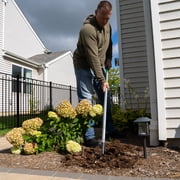 Expert Gardener Fiberglass Long Handle 4-Tine Cultivator with Comfort End Grip