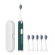 thumbnail image 2 of Cepillo de dientes eléctrico con 6 cabezales de repuesto | 5 modos de limpieza, suave, abrillantador, pulido y masaje | Carga rápida por USB | Resistente al agua IPX7, recargable, ideal para viaje, 2 of 5