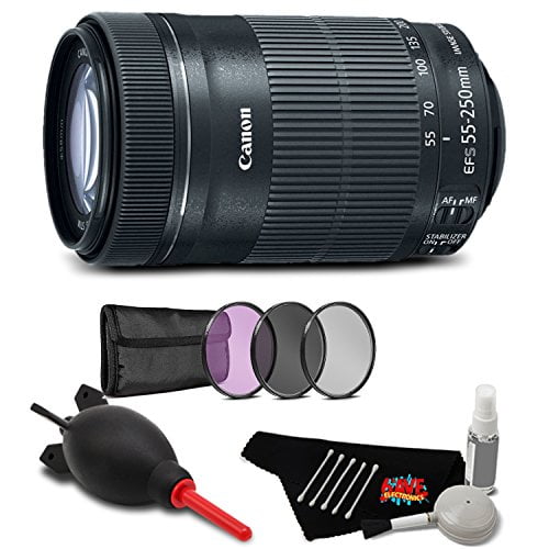 Canon EF-S 55-250mm f/4-5.6 is STM Lens Accessory Bundle