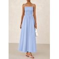 thumbnail image 3 of Vestido largo PRETTYGARDEN para mujer, estampado de verano, azul claro, 3 of 9