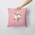 thumbnail image 2 of Carolines Treasures CK4230PW1414 Italian Greyhound Pink Flowers Fabric Decorative Pillow  14Hx14W multicolor, 2 of 4
