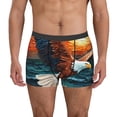 thumbnail image 1 of Balery Textured Bald Eagle Calzoncillos bóxer para hombre, ropa interior de algodón suave y transpirable con cinturilla de nailon-Medium, 1 of 5