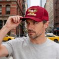 thumbnail image 2 of TOWED22 250 Anniversary USA Hat 1776-2026 Adjustable Embroidered Patriots Eagle Trucker Cap America 250th Cap for Men Women Wine, 2 of 9