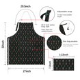 thumbnail image 7 of Black Bigfoot and Tree Pattern Apron-Garden Aprons for Women with Pockets-Cotton Linen Waterproof Kitchen Cooking Gardening Aprons Adjustable for Kitchen,Cooking,BBQ and Salon 33x27 Inch, 7 of 7