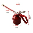 thumbnail image 5 of YESTUNE 300ml 500ml Pistols Pump Oiler with Hose Spout Lubricating Oil Thumb Pump Oil Can Tool Flexible Lubrication Bottle, 5 of 14